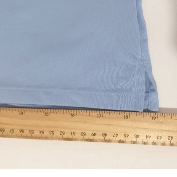 RLX Ralph Lauren Women's Polo Shirt Blue Sleeveless Snaps No Size Tag - Est Sz S - Picture 12 of 13